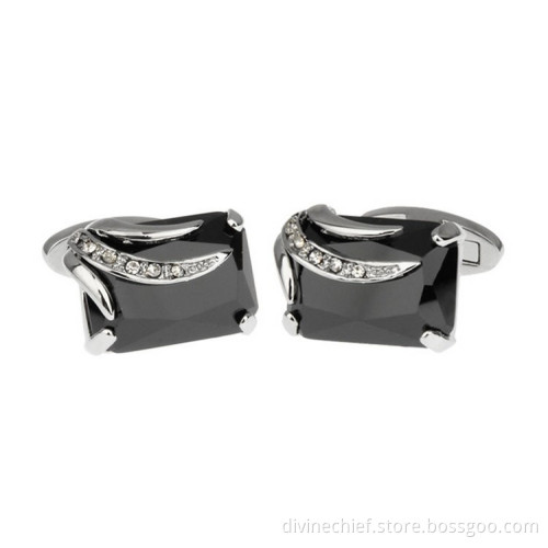 Fashion Rhinestone Suit Shirt Cufflinks For Man's Gift